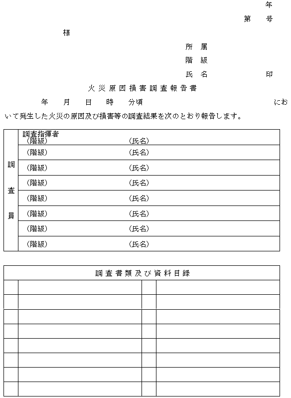 安房郡市消防本部火災原因損害調査規程